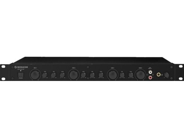 Monacor VMX-440/SW, 4 kanaler, Stativmontering, Sort