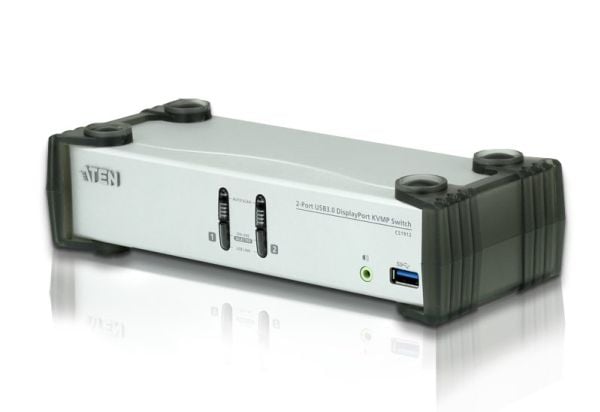 ATEN CS1912 KVMP Switch - KVM / lyd / USB-svitsj - 2 x KVM/lyd/USB - 1 lokalbruker - stasjonær