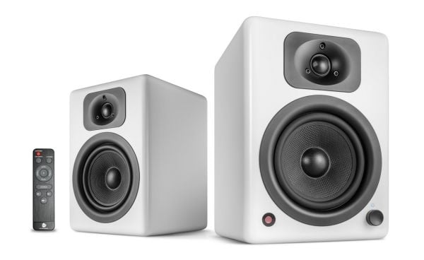 Wavemaster TWO NEO - Høyttalere - bokhylle - trådløs - Bluetooth - 60 watt - toveis - bløt hvitt