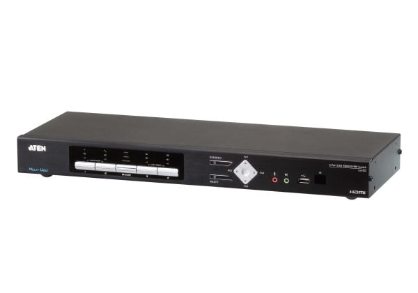 ATEN Multi-View KVMP CM1284 - KVM / lyd / USB-svitsj - 4 x KVM/lyd/USB - 1 lokalbruker - stasjonær - AC 100 - 240 V