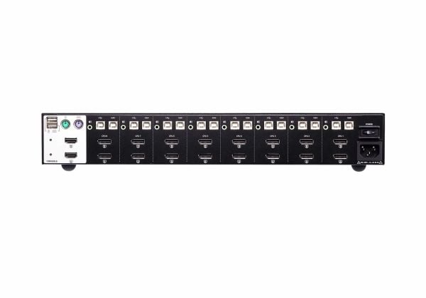 ATEN CS1148DP - PSS PP v3.0 Compliant - omkopplare för tangentbord/video/mus/ljud - 8 x KVM/ljud - 1 lokal användare - skrivbordsmodell