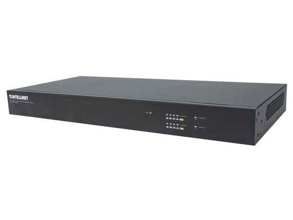 Intellinet 561433, hanterad, Gigabit Ethernet (10/100/1000), Full duplex, Strömförsörjning via Ethernet (PoE) stöd, Rackmontering