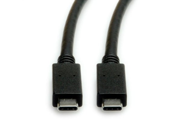ROLINE 11.02.9052, 0,5 m, USB B, USB C, USB 3.2 Gen 2 (3.1 Gen 2), 5 Gbit/sek., Sort