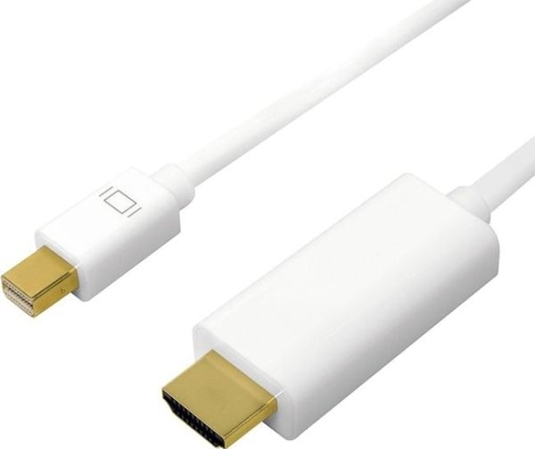 LogiLink CV0122, 1 m, Mini DisplayPort, HDMI Type A (Standard), Hanstik, suora
