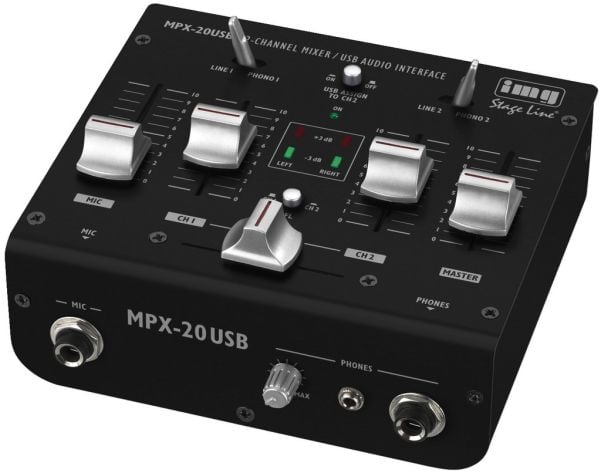 IMG Stage Line MPX-20USB, 3 kanavaa, Musta