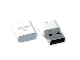 Philips FM32FD85B, 32 GB, USB A-tyyppi, 2.0, Suojus, Valkoinen