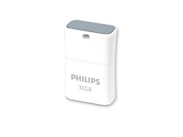 Philips FM32FD85B, 32 GB, USB A-tyyppi, 2.0, Suojus, Valkoinen