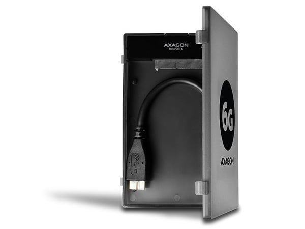 Axagon ADSA-1S6, Musta, Kiina, CE, 122 mm, 78 mm, 19 mm