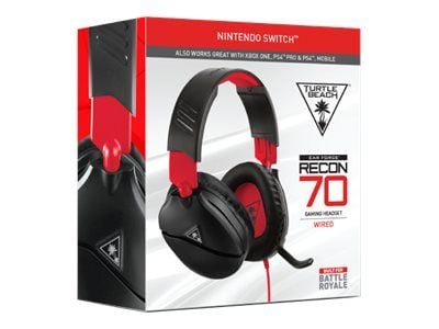 Turtle Beach RECON 70N - Headset - fullstorlek - kabelansluten - 3,5 mm kontakt - ljudisolerande - svart