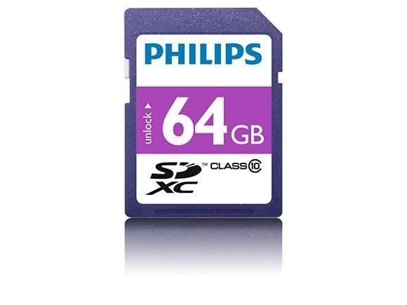 Philips FM64SD55B - Flashminnekort - 64 GB - Class 10 - SDXC
