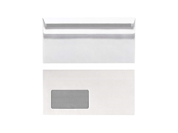 Herlitz 00768804, DL (110 x 220 mm), Hvit, Papir, 75 g/m², 25 stykker