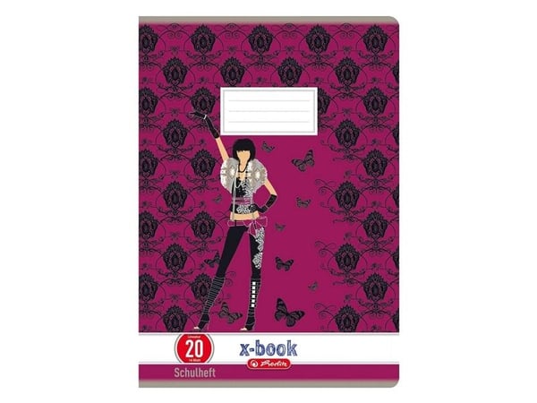 Herlitz 3322708, Blå, 16 ark, Linjerte ark, A4, 80 g/m², Gutt/Jente