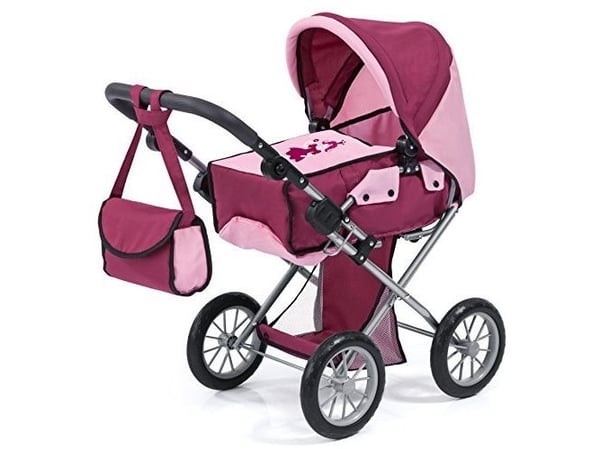 BAYER City Star barnevogn rosa+grønn 13654