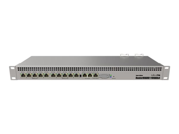 MikroTik RouterBOARD RB1100AHx4 - Reititin - 13-porttinen kytkin - GigE - monterbar på stativ MikroTik RouterBOARD RB1100AHx4 - Reititin - 13-porttinen kytkin - GigE - monterbar på stativ