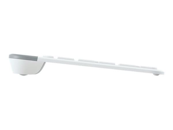 Logitech Slim Wireless Combo MK470 - Tastatur- og mussett - trådløs - 2.4 GHz - US International - elfenbenshvit