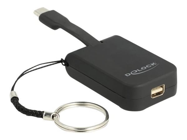 Delock - Ekstern videoadapter - VL100 - USB-C - Mini DisplayPort - svart