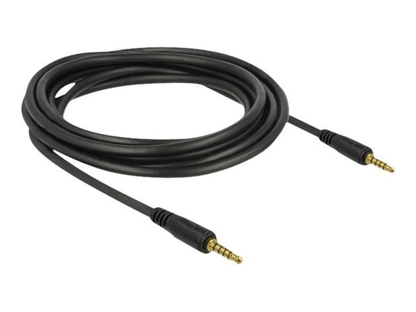 DeLOCK 85698, 3.5mm, Uros, 3.5mm, Uros, 3 m, Musta