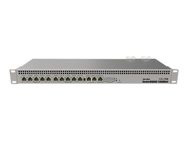 MikroTik RouterBOARD RB1100AHx4 - Dude Edition - ruter 13-porters svitsj - 1GbE - rackmonterbar