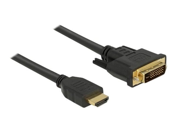 DeLOCK 85656, 5 m, HDMI-tyyppi A (vakio), DVI, Uros, Uros, Suora
