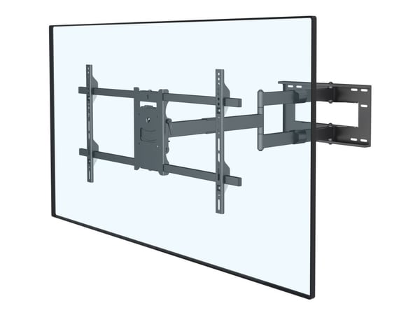 Multibrackets M Universal Long Reach Arm - Brakett - for flatpanel - stål - svart - skjermstørrelse: 42"-75" - veggmonterbar