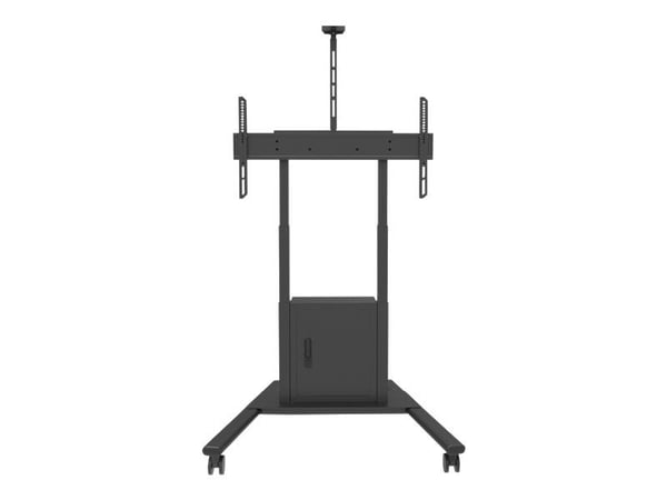 Multibrackets M Motorized Floorstand - Stativ - motorisert - for LCD-TV - svart - skjermstørrelse: 42"-100" - plassering på gulv - med skap og kame...