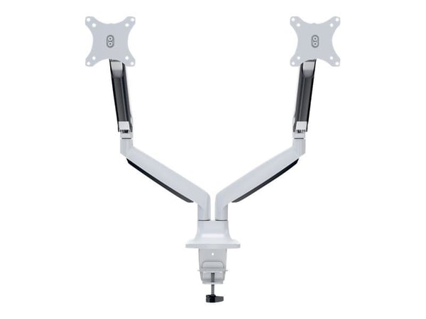 Multibrackets M Deskmount Gas Spring Dual - Monteringssats (montering på skrivbord, 2 vridbara armar) - för 2 LCD-bildskärmar - stål, höggradig alu...