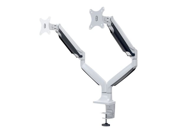 Multibrackets M Deskmount Gas Spring Dual - Monteringssats (montering på skrivbord, 2 vridbara armar) - för 2 LCD-bildskärmar - stål, höggradig alu...