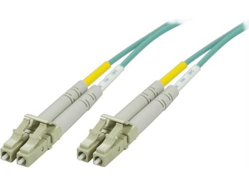 DELTACO LCLC-6100 - Nettverkskabel - LC multimodus (hann) til LC multimodus (hann) - 100 m - 100 m - fiberoptisk - 50 / 125 mikroner - OM3 - haloge...