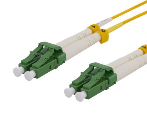 DELTACO - Verkkokaapeli - LC/APC single mode (uros) - LC/APC single mode (uros) - 1 m. - valokuitu - 9 / 125 mikronia - OS2