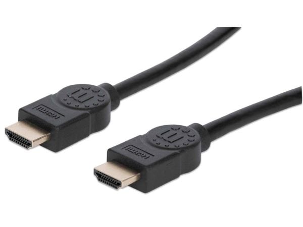 Manhattan 354837, 1 m, HDMI Type A (Standard), HDMI Type A (Standard), 3D, 18 Gbit/sek., Svart