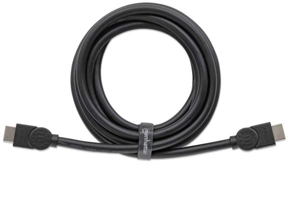 Manhattan 355346, 1,8 m, HDMI Type A (Standard), HDMI Type A (Standard), 3D, 18 Gbit/sek., Svart