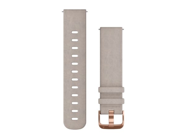 Garmin Quick Release Band - Klokkestropp for smart armbåndsur - 127 - 204 mm - semsketgrå, rosagull - for Forerunner 55, 645; vívoactive 3 Music; v...