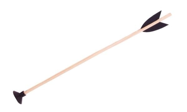 Træ pil med sugekop 40 cm, til buer op til 100cm