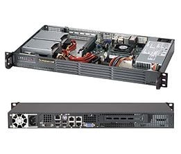 Supermicro SC504 203B - Rackmonterbar 1U - mini-ITX - ikke-driftsutskiftbar 200 watt - svart