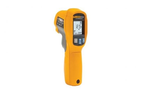 Fluke 64 Max, F,°C, -30 - 600 °C, Sort, Gul, -22 - 1112 °F, 500 ms, 8 - 14 µm
