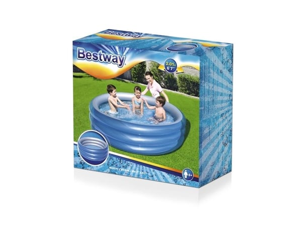 Bestway 51043, Oppblåsbart basseng, 937 l, Rund, Vinyl, Blå