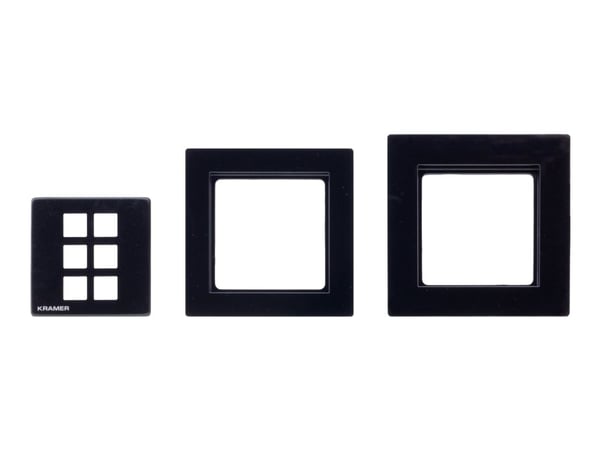 Kramer RC-206/RC-306 EU PANEL SET - Frontplate for tastegruppe - svart