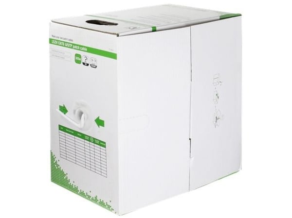 DELTACO - Bulkkabel - 305 m - UTP - CAT 6 - vit