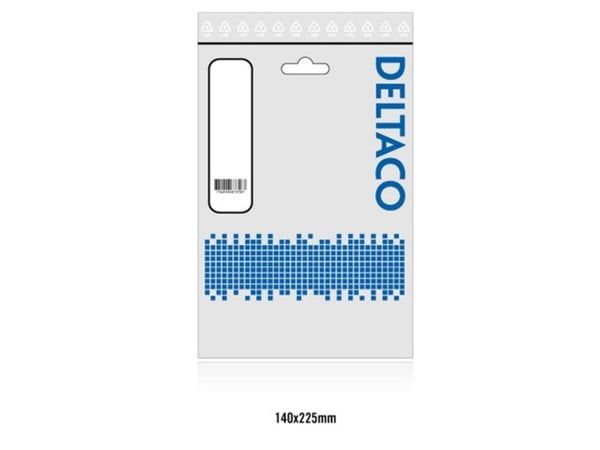 DELTACO DEL-109JN - Johdinsarja - Europlug (han) lige til IEC 60320 C7 lige - AC 250 V - 2.5 A - 5 m - hvid