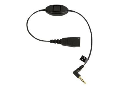 Jabra - Hodetelefonkabel - Quick Disconnect hann til mini-phone stereo 3.5 mm hann - 30 cm