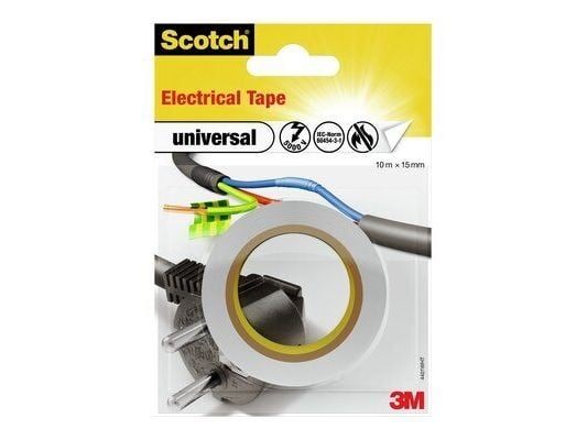 3M 4401WHT, 1 stykker, Hvit, PVC, 6000 V, 10 m, 15 mm