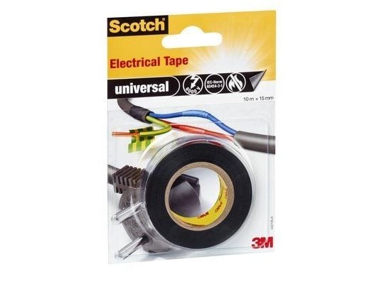 3M 4401BLA, 1 styck, Svart, PVC, 6000 V, 10 m, 15 mm
