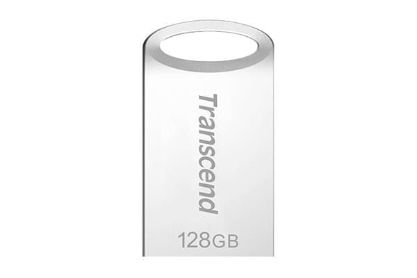Transcend JetFlash 710 - USB flash-enhet - 128 GB - USB 3.1 Gen 1 - silver