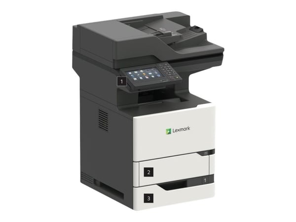 Lexmark MX721adhe - Multifunksjonsskriver - S/H - laser - 216 x 355 mm (original) - opp til 61 spm (kopiering) - opp til 62 spm (trykking) - 650 ar...