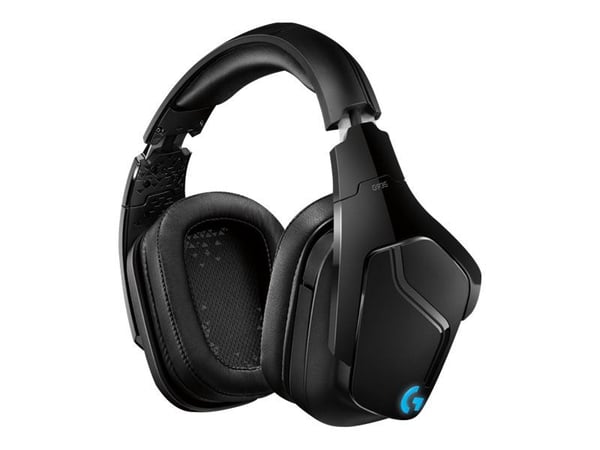 Logitech Gaming Headset G935 - Hodesett - 7,1-kanals - full størrelse - 2,4 GHz - trådløs - 3,5 mm jakk - svart, blå