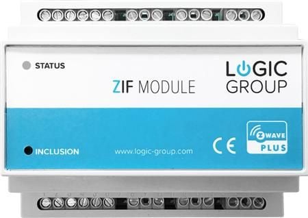 ZIF5029 Intelligent smart Z-Wave baseret modul med 6 relæudgange og 6 impulsindgange til montering p
