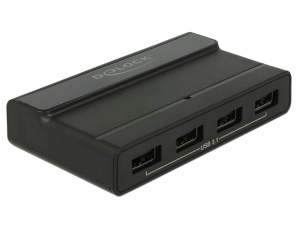 Delock External USB 3.1 Hub 4 Port with 10 Gbps - Hub - 4 x USB 3.1 Gen 2 - stasjonær