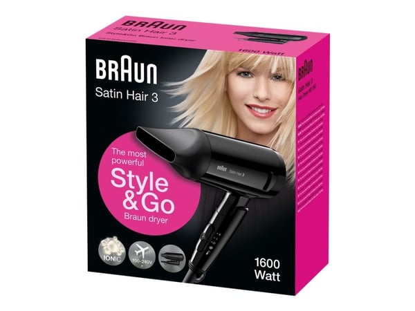 Braun Satin Hair 3 HD 350 Style&Go - Hårtork
