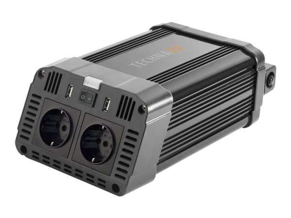 Technaxx TE16 - DC-AC strøminverter - 12 V - 1200 watt - utgangskontakter: 2