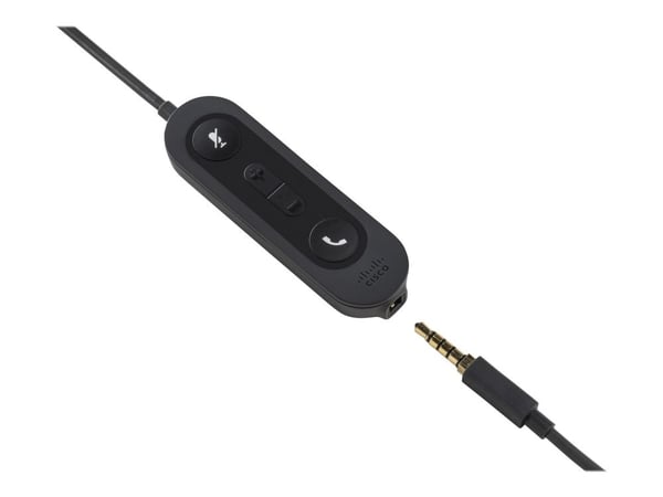 Cisco 521 Wired Single - Hodesett - on-ear - kablet - 3,5 mm jakk